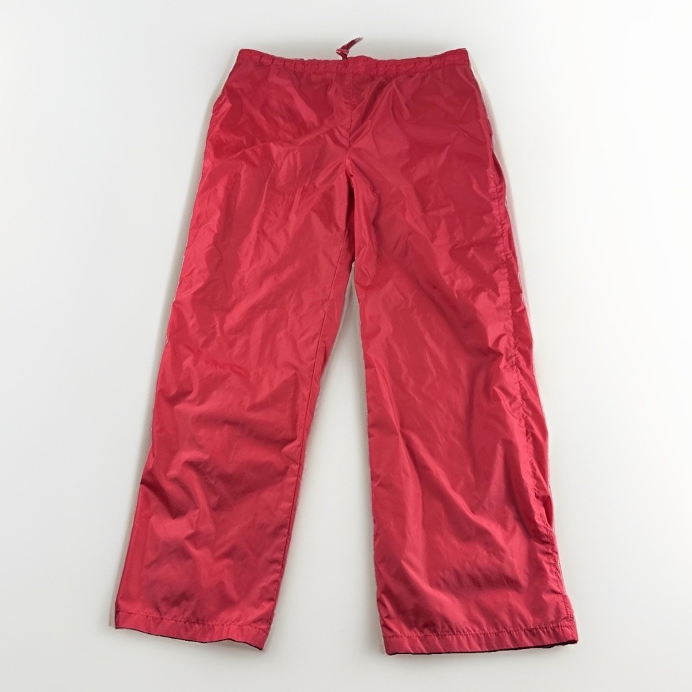 Vintage Woolrich Joggers Womens M Red Sweatpants Running Gym Workout Pants READ